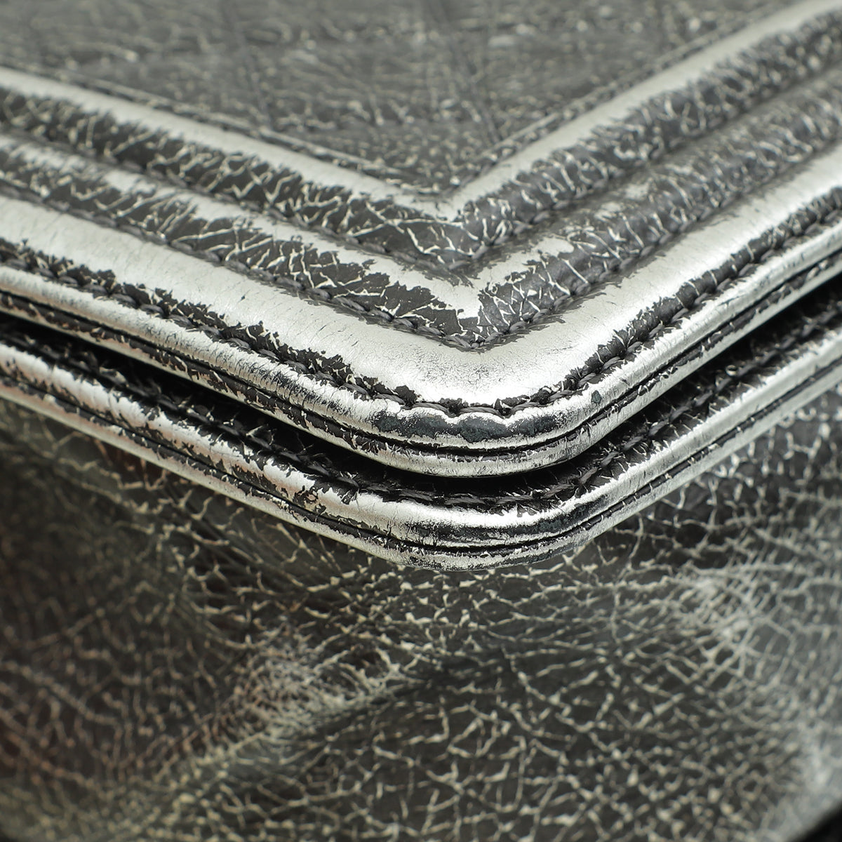 Chanel Bicolor Le Boy Cracked Medium Bag