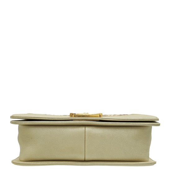 Load image into Gallery viewer, Chanel Bicolor Ltd. Ed. CC Embellished Boy Medium Bag
