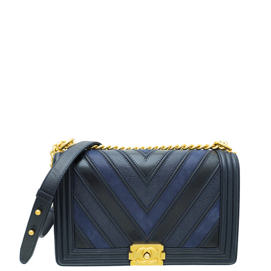 Chanel Bicolor CC Le Boy New Medium Flap Bag – The Closet