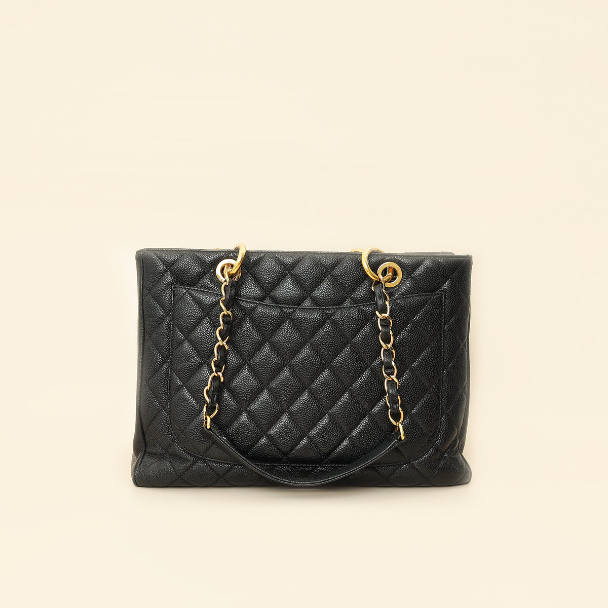 Chanel Black Grand Shopping Tote (GST) Medium Bag-Chanel-THE CLOSET