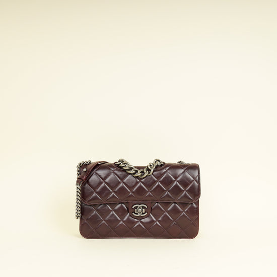 Chanel Burgundy Perfect Edge Flap Medium Bag
