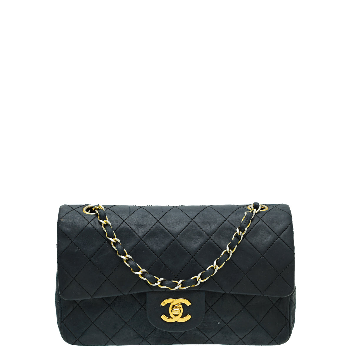 Chanel Black Vintage CC Classic Double Flap Small Bag-Chanel-THE CLOSET