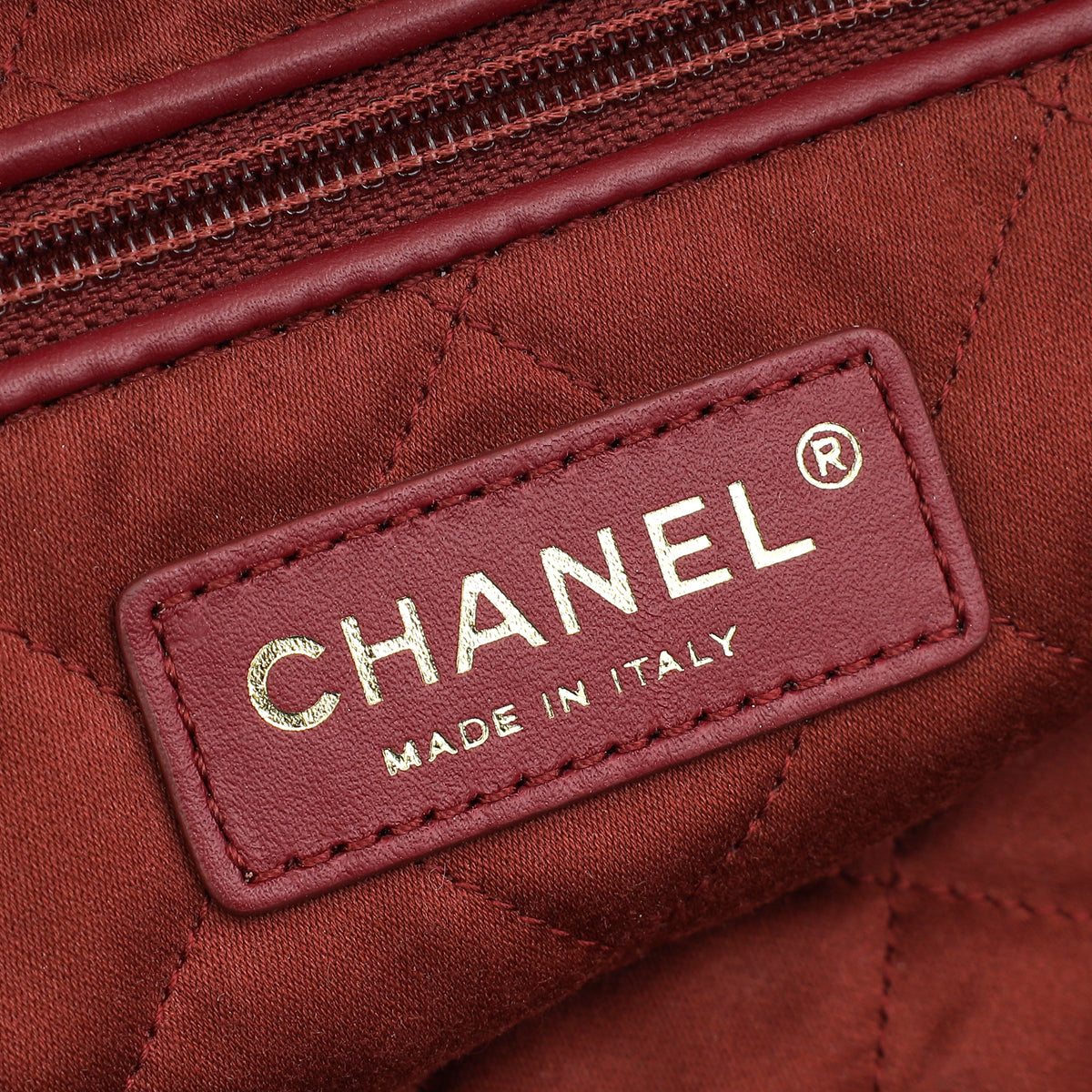 Chanel Burgundy Shiny 22 Small Hobo Bag