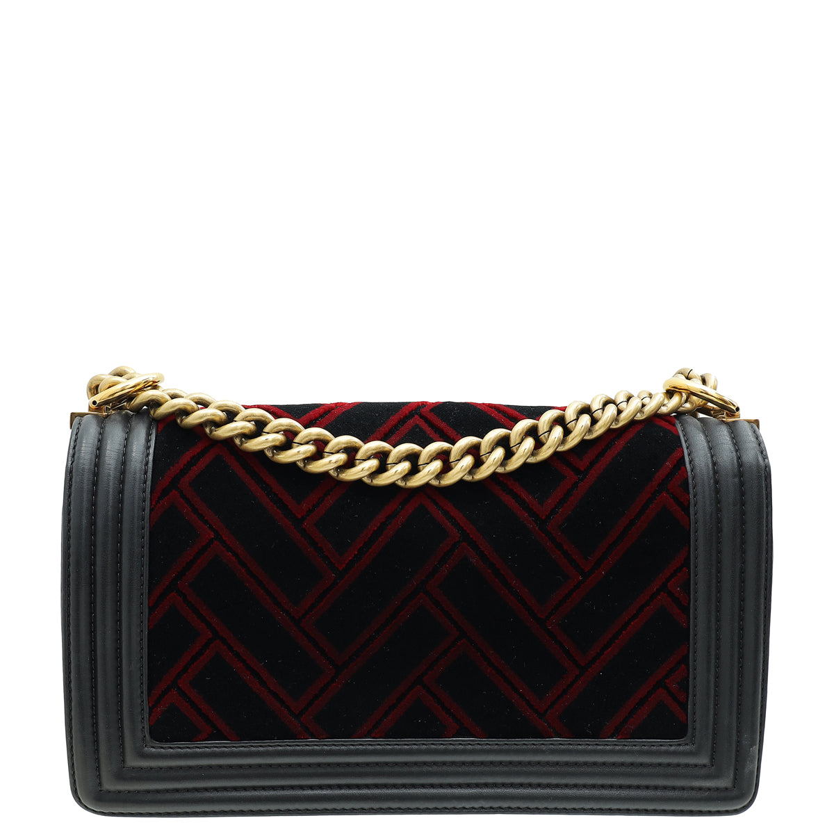 Chanel Bicolor Le Boy Medium Velvet Flap Bag-Chanel-THE CLOSET