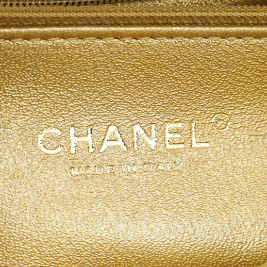 Chanel Metallic Gold CC Trendy Flap Bag