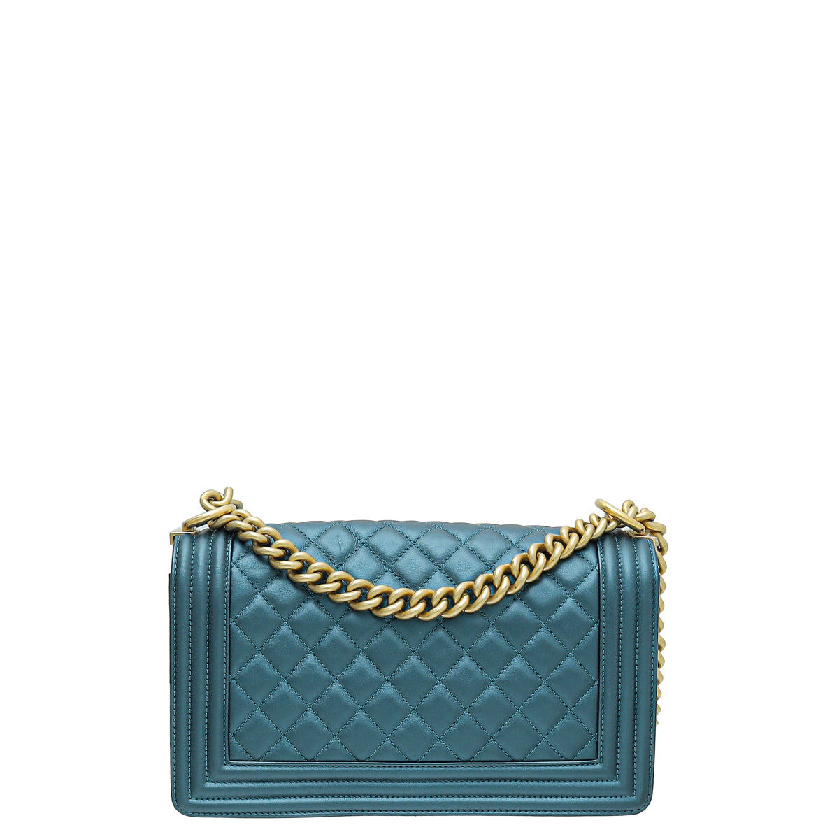 Chanel Metallic Bluegreen Le Boy - Spring/Summer Medium Bag-Chanel-THE CLOSET