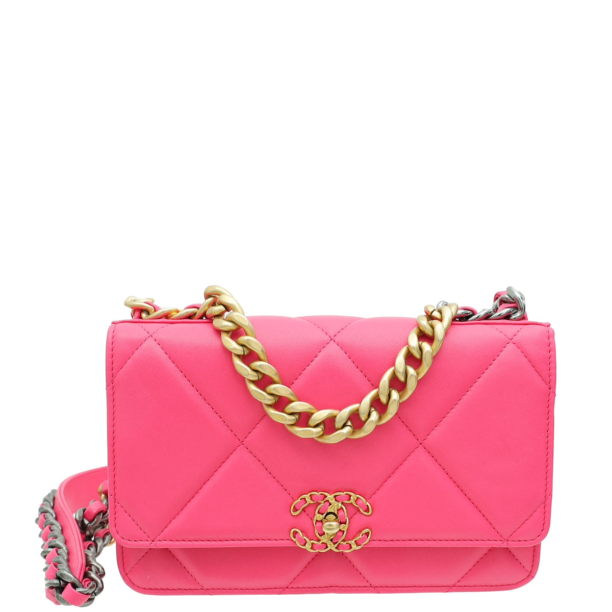 Chanel Hot Pink 19 Wallet on Chain