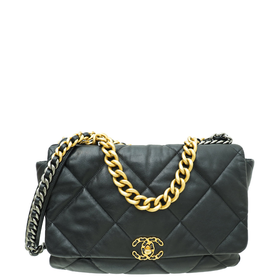 Chanel Black CC 19 Maxi Flap Bag-Chanel-THE CLOSET
