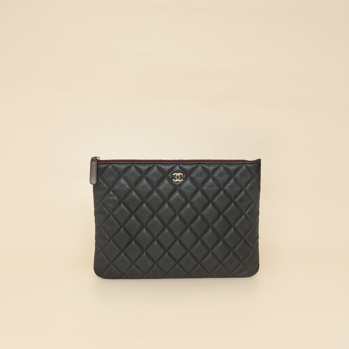Chanel Black CC Classic Zip Pouch-Chanel-THE CLOSET