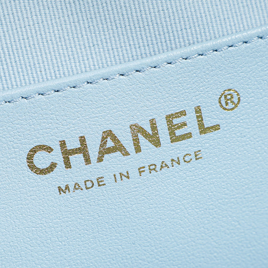 Chanel Baby Blue CC In Love Heart Bag