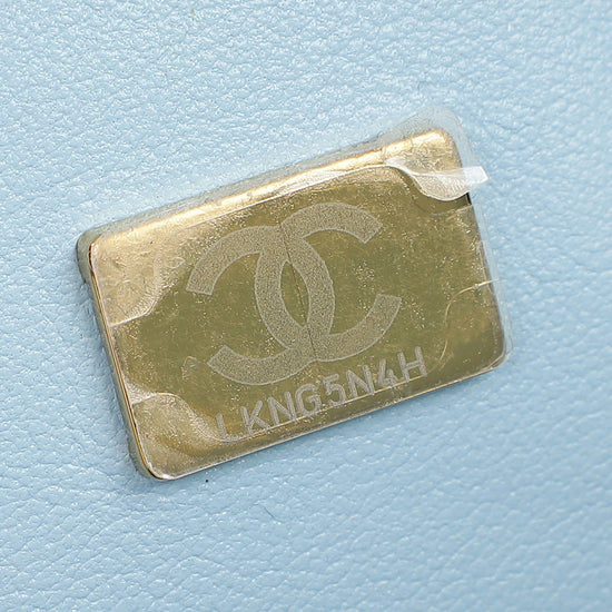 Chanel Baby Blue CC In Love Heart Bag