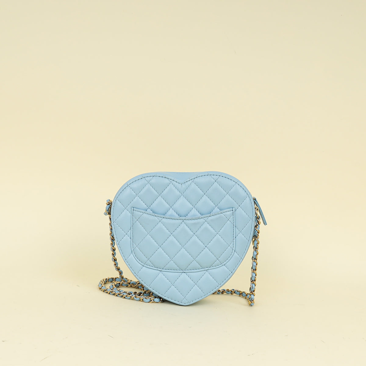 Chanel Baby Blue CC In Love Heart Bag