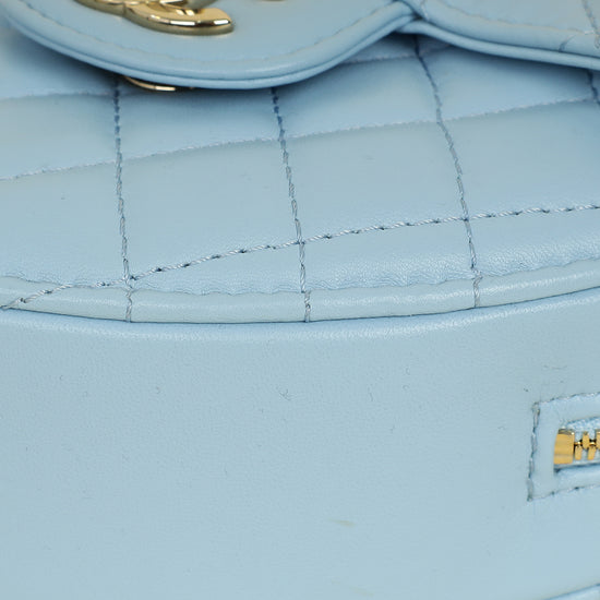 Chanel Baby Blue CC In Love Heart Bag