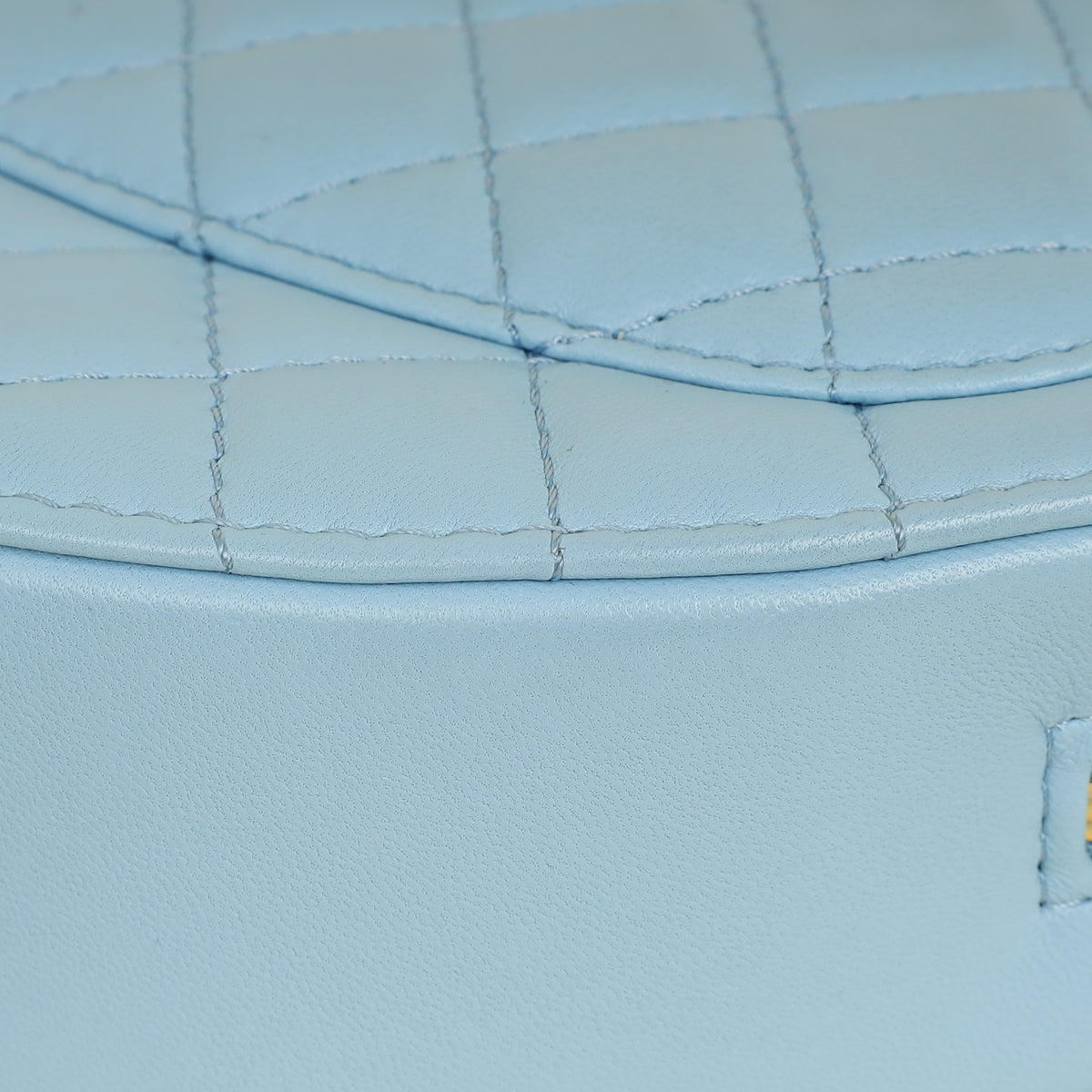 Chanel Baby Blue CC In Love Heart Bag