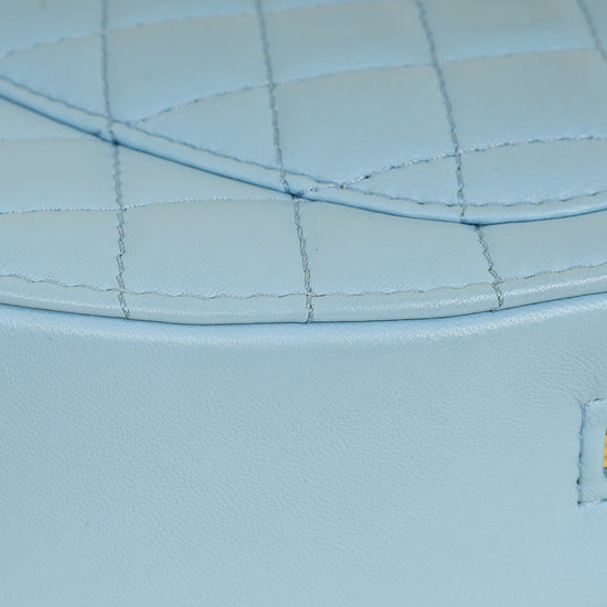 Chanel Baby Blue CC In Love Heart Bag