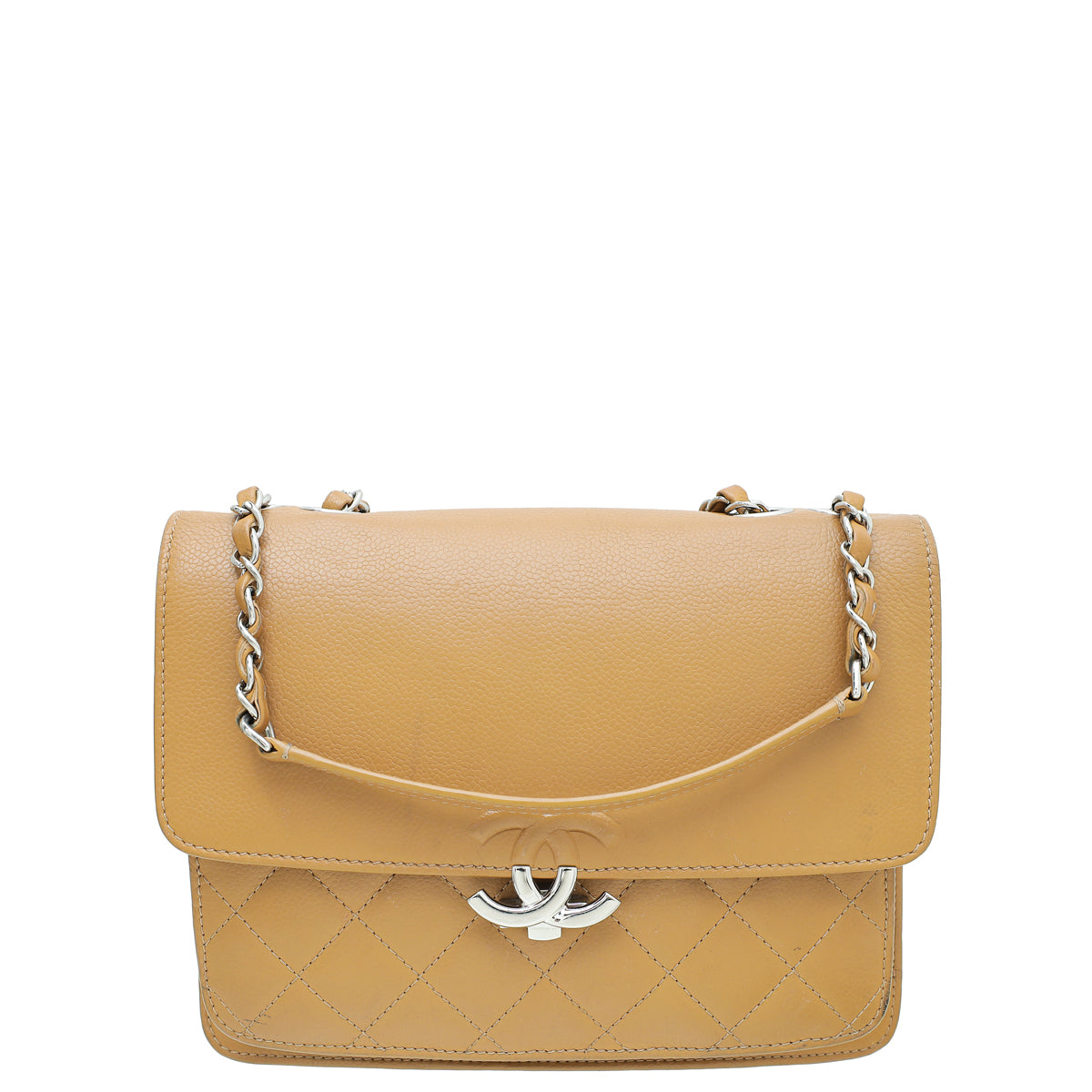 Chanel Dark Beige Quilted Small CC Box Flap Bag-Chanel-THE CLOSET