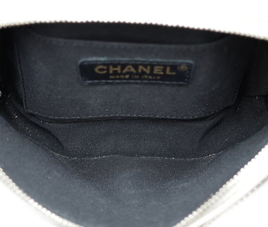 Chanel Pinkish Beige Button Up Camera Bag