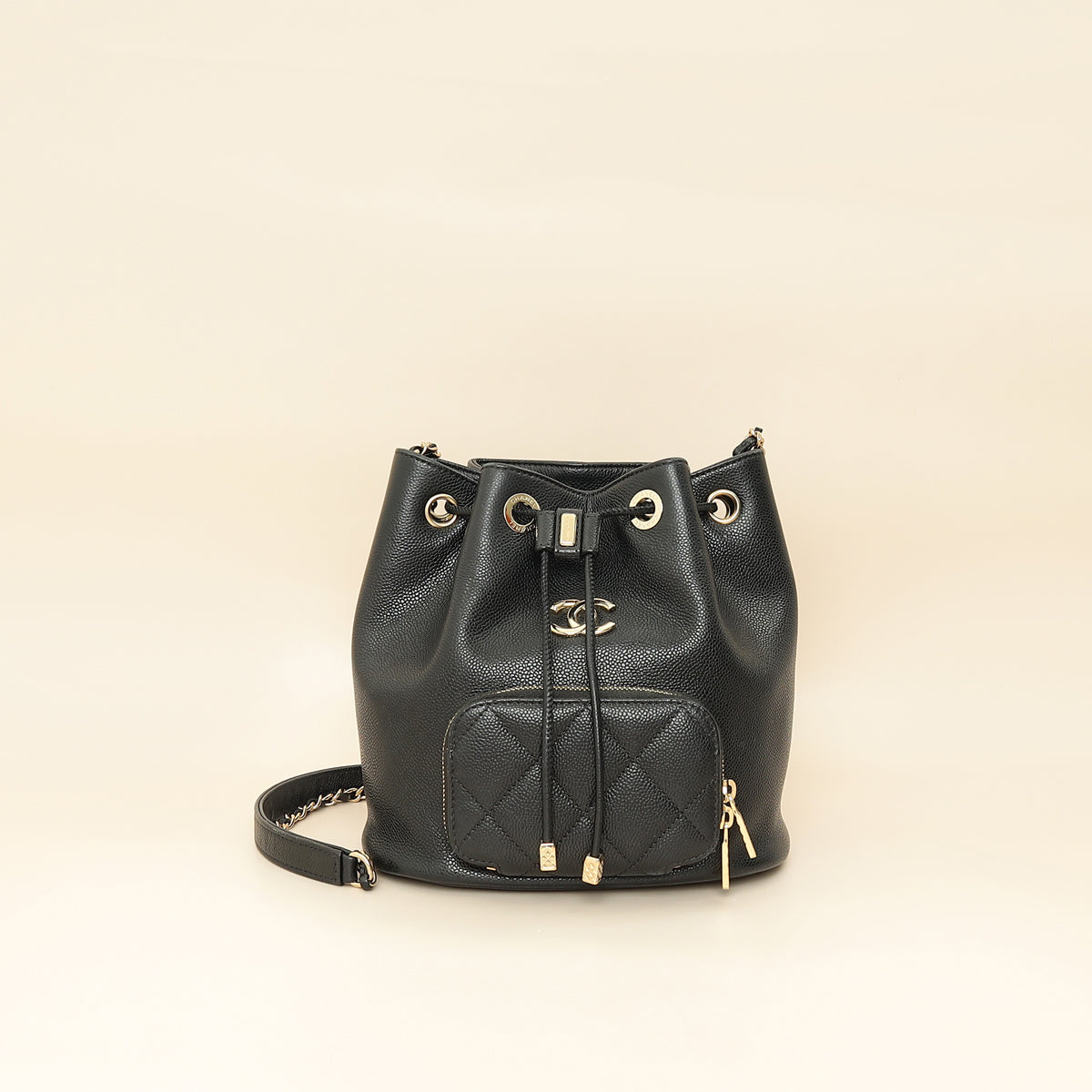 Chanel Black CC Business Affinity Bucket Bag-Chanel-THE CLOSET