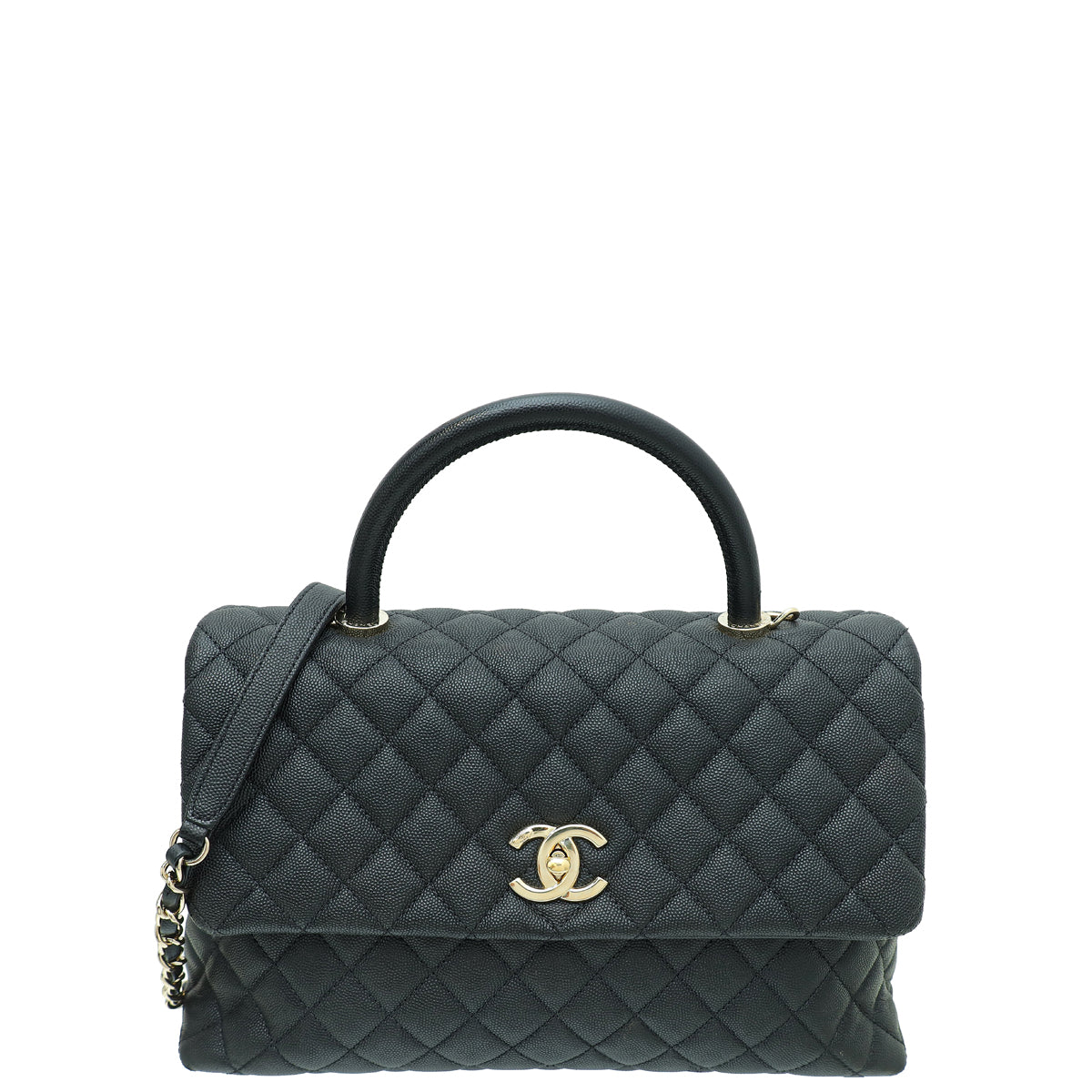 Chanel Black CC Coco Handle Medium Bag-Chanel-THE CLOSET