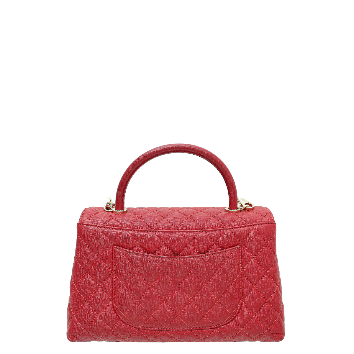 Chanel Red Coco Handle Small Bag-Chanel-THE CLOSET
