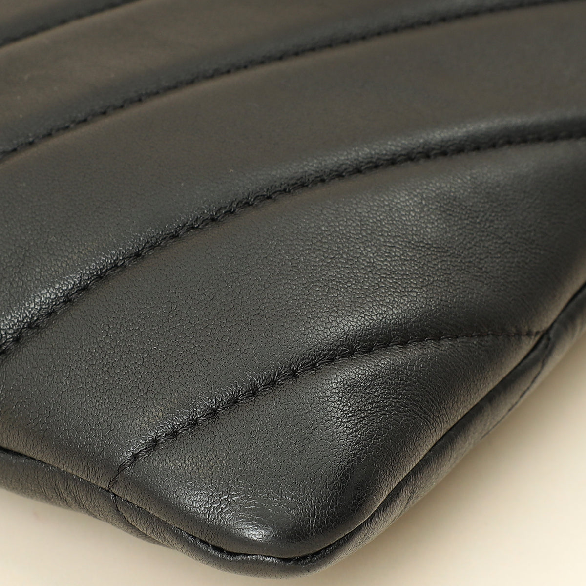 Chanel Black CC Button Chevron Flap Clutch-Chanel-THE CLOSET