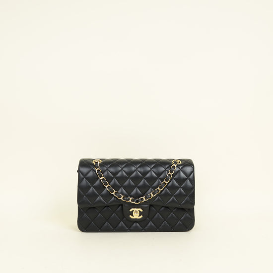 Chanel Black CC Classic 11.12 Double Flap Medium Bag