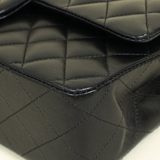 Chanel Black CC Classic 11.12 Double Flap Medium Bag