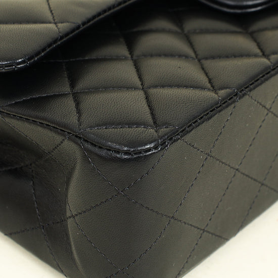 Chanel Black CC Classic 11.12 Double Flap Medium Bag