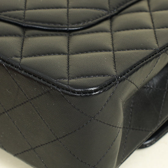 Chanel Black CC Classic 11.12 Double Flap Medium Bag