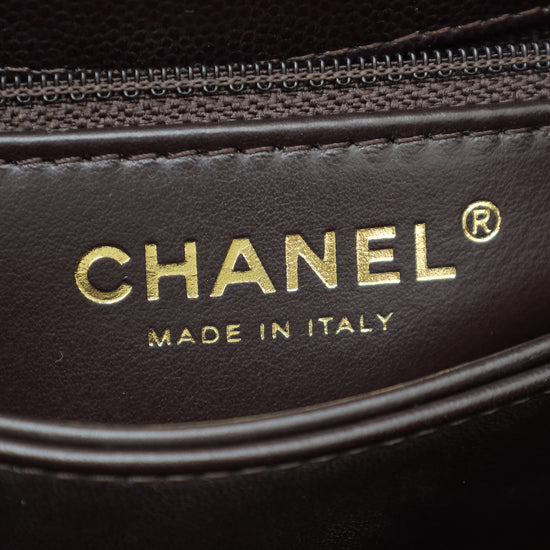 Chanel Chocolate CC Coco Handle Mini Bag