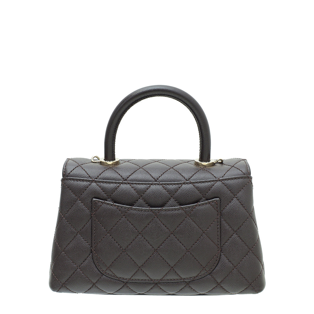 Chanel Chocolate CC Coco Handle Mini Bag-Chanel-THE CLOSET