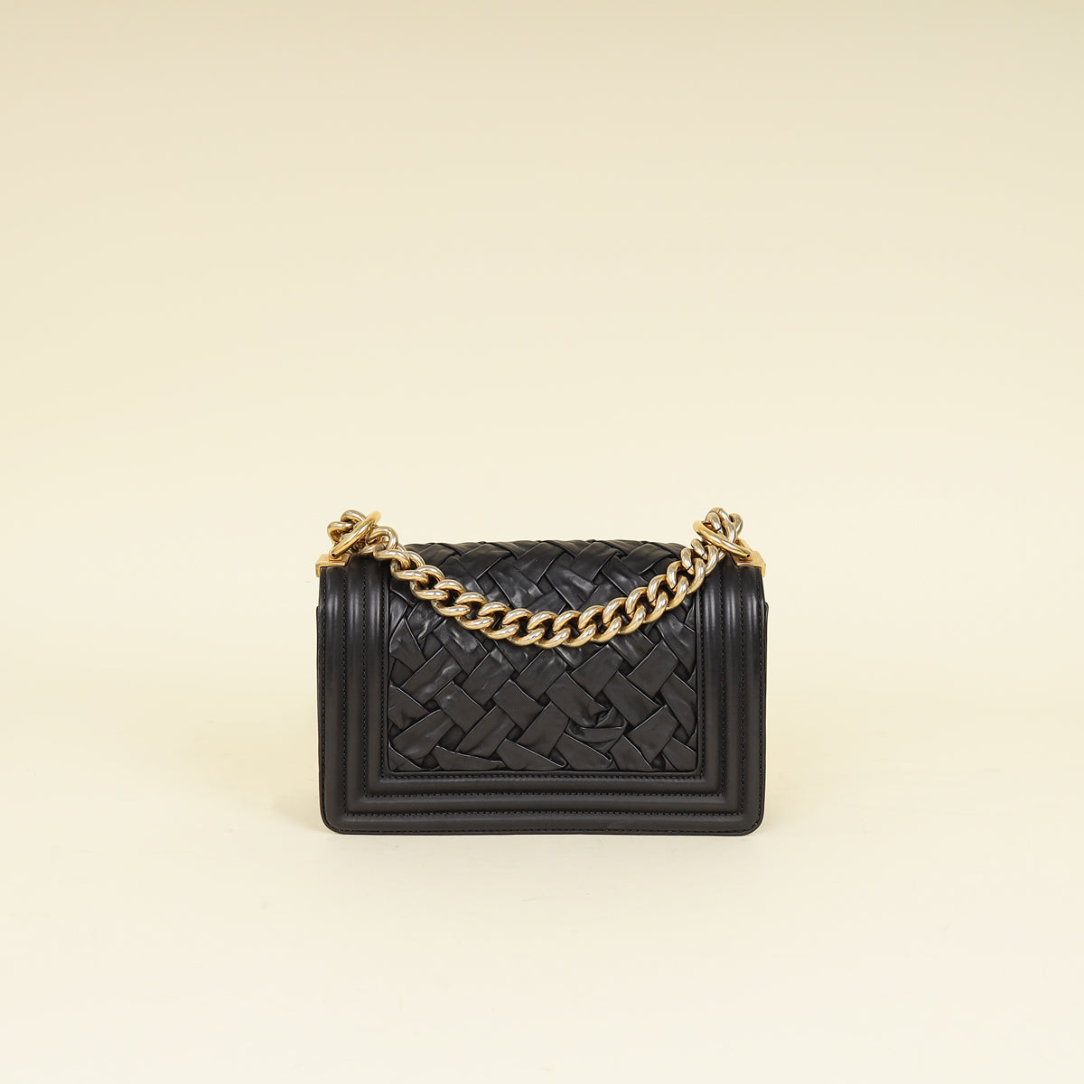 Chanel Black Le Boy Woven Small Bag-Chanel-THE CLOSET