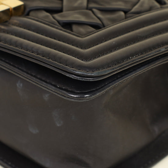 Chanel Black Le Boy Woven Small Bag-Chanel-THE CLOSET