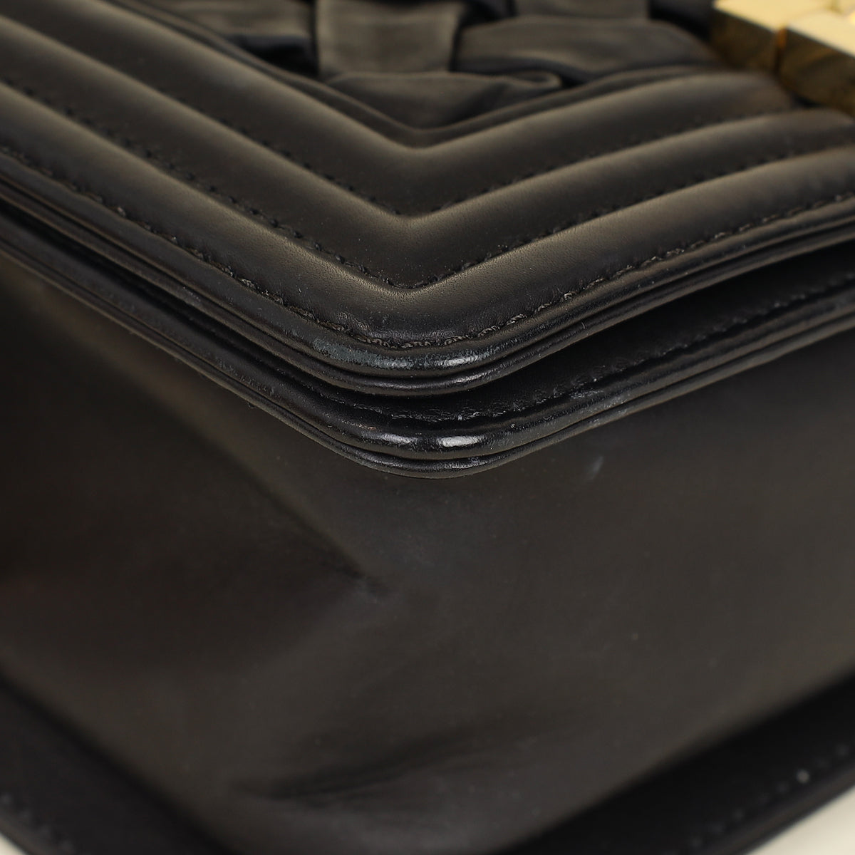 Chanel Black Le Boy Woven Small Bag-Chanel-THE CLOSET