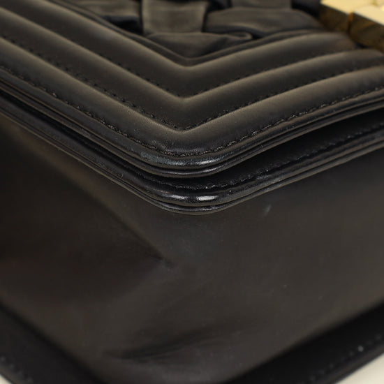 Chanel Black Le Boy Woven Small Bag-Chanel-THE CLOSET