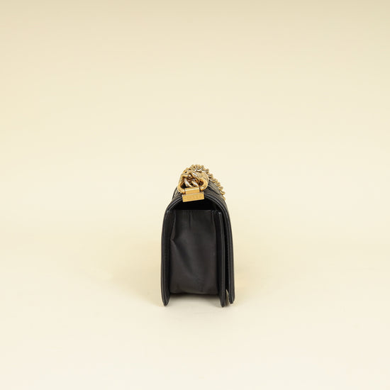 Chanel Black Le Boy Woven Small Bag-Chanel-THE CLOSET