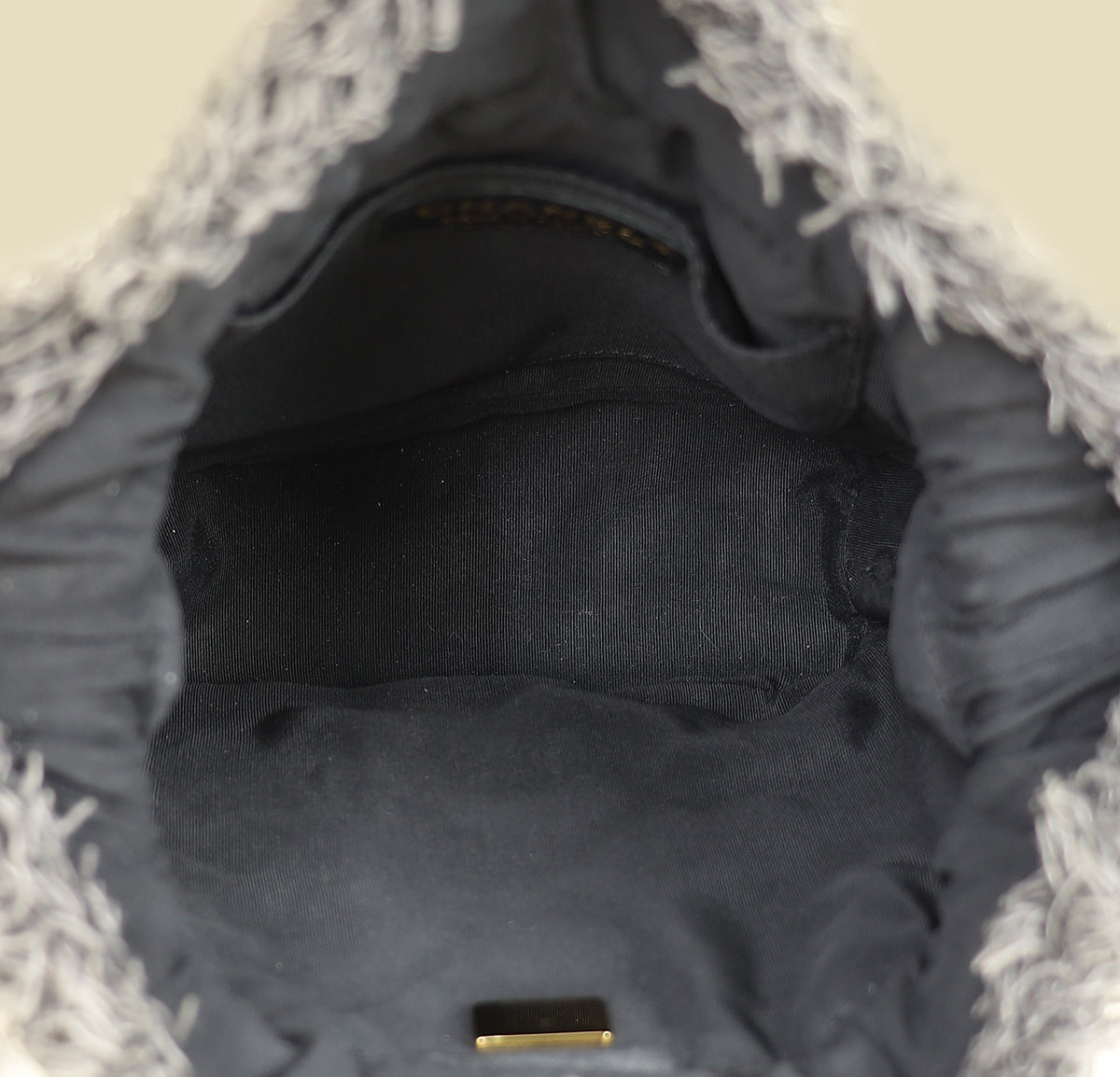 Chanel Black Multicolor CC Denim Quilted Mood Mini Bucket Bag With Chain-Chanel-THE CLOSET