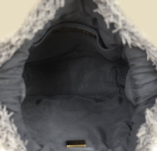 Chanel Black Multicolor CC Denim Quilted Mood Mini Bucket Bag With Chain-Chanel-THE CLOSET