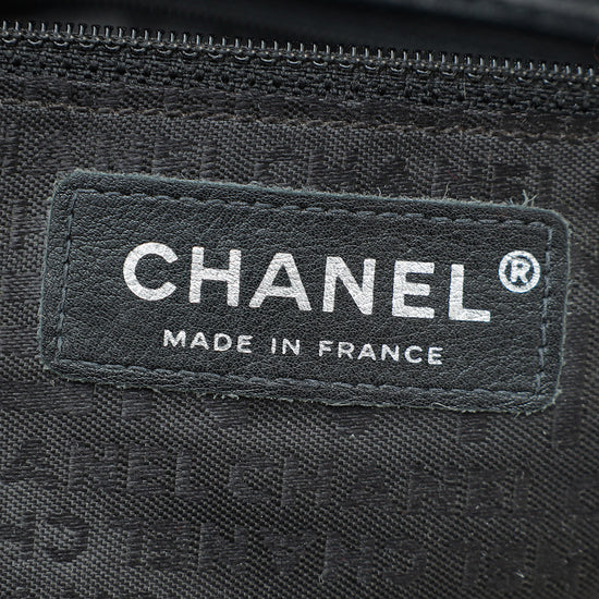 Chanel Black CC Chocolate Bar Chain Clutch
