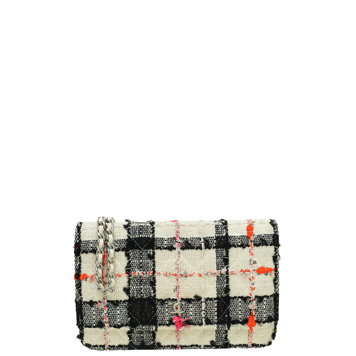 Chanel Multicolor Tweed Wallet on Chain-Chanel-THE CLOSET