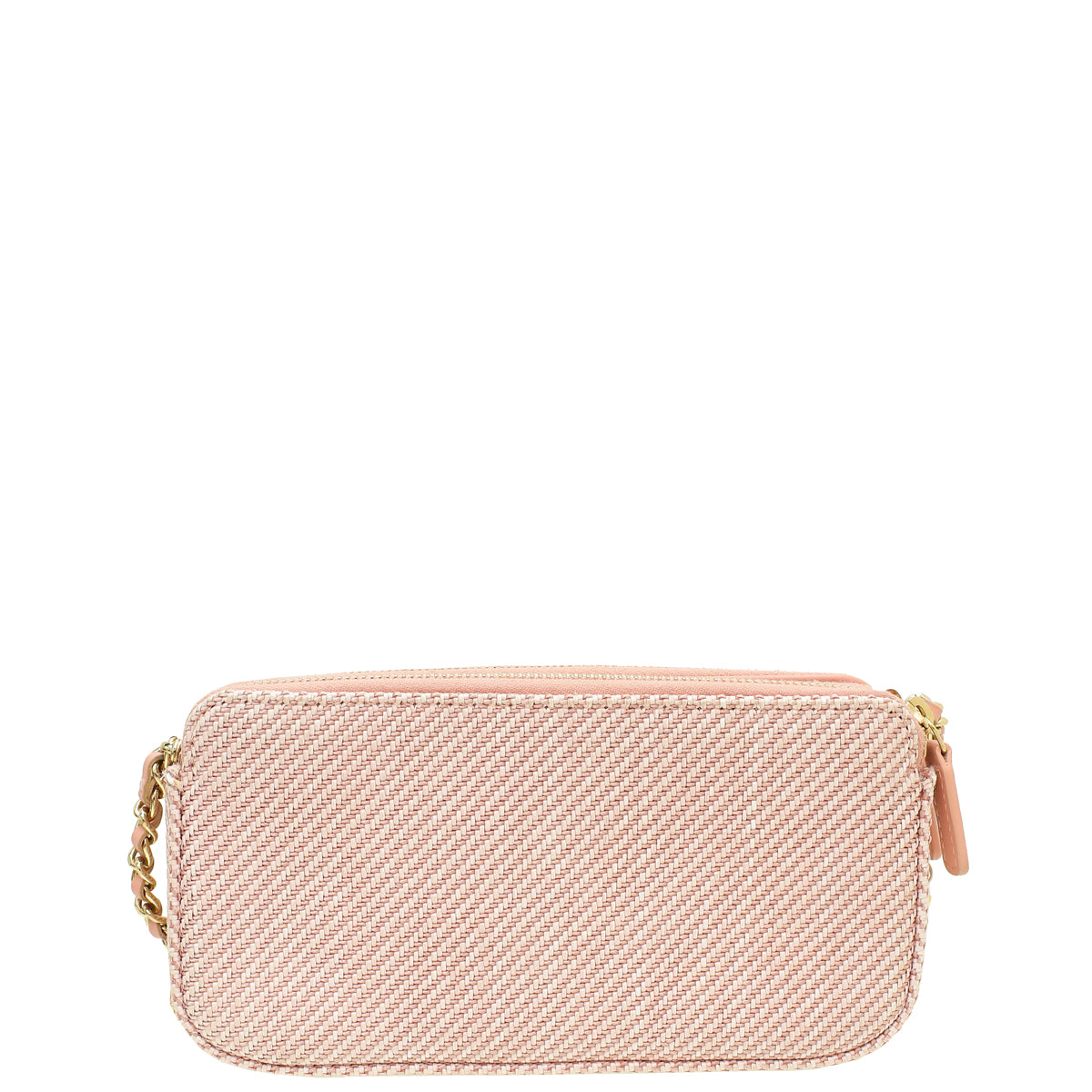 Chanel Soft Pink Deauville Double Zip Wallet on Chain-Chanel-THE CLOSET