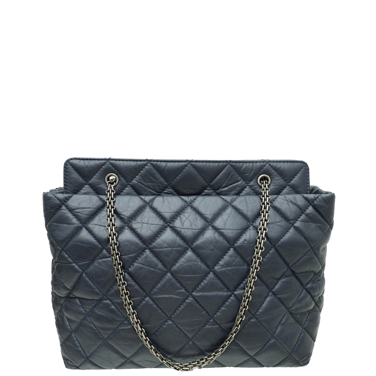 Chanel Navy Reissue Shopping Tote Bag-Chanel-THE CLOSET