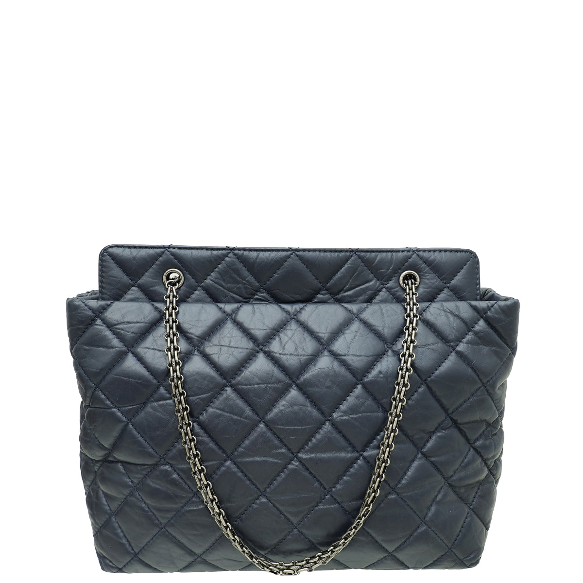Chanel Navy Reissue Shopping Tote Bag