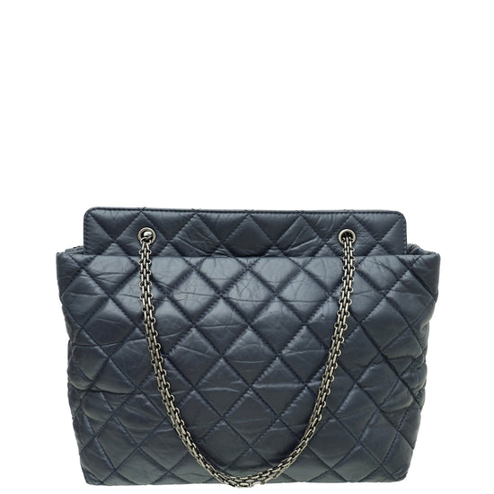 Chanel Navy Reissue Shopping Tote Bag