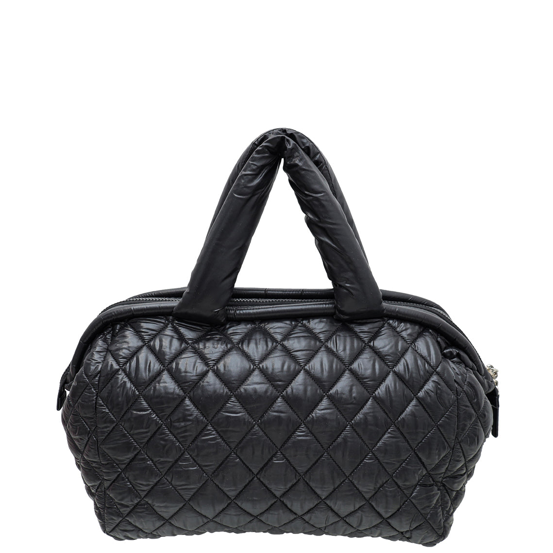 Chanel Black CC Quilted Nylon Coco Cocoon Bowler Bag-Chanel-THE CLOSET