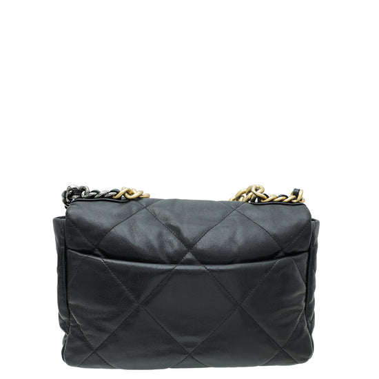 Chanel Black CC 19 Flap Large Bag