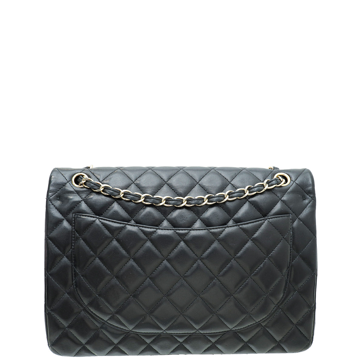 Chanel Black CC Classic Double Flap Maxi Bag-Chanel-THE CLOSET