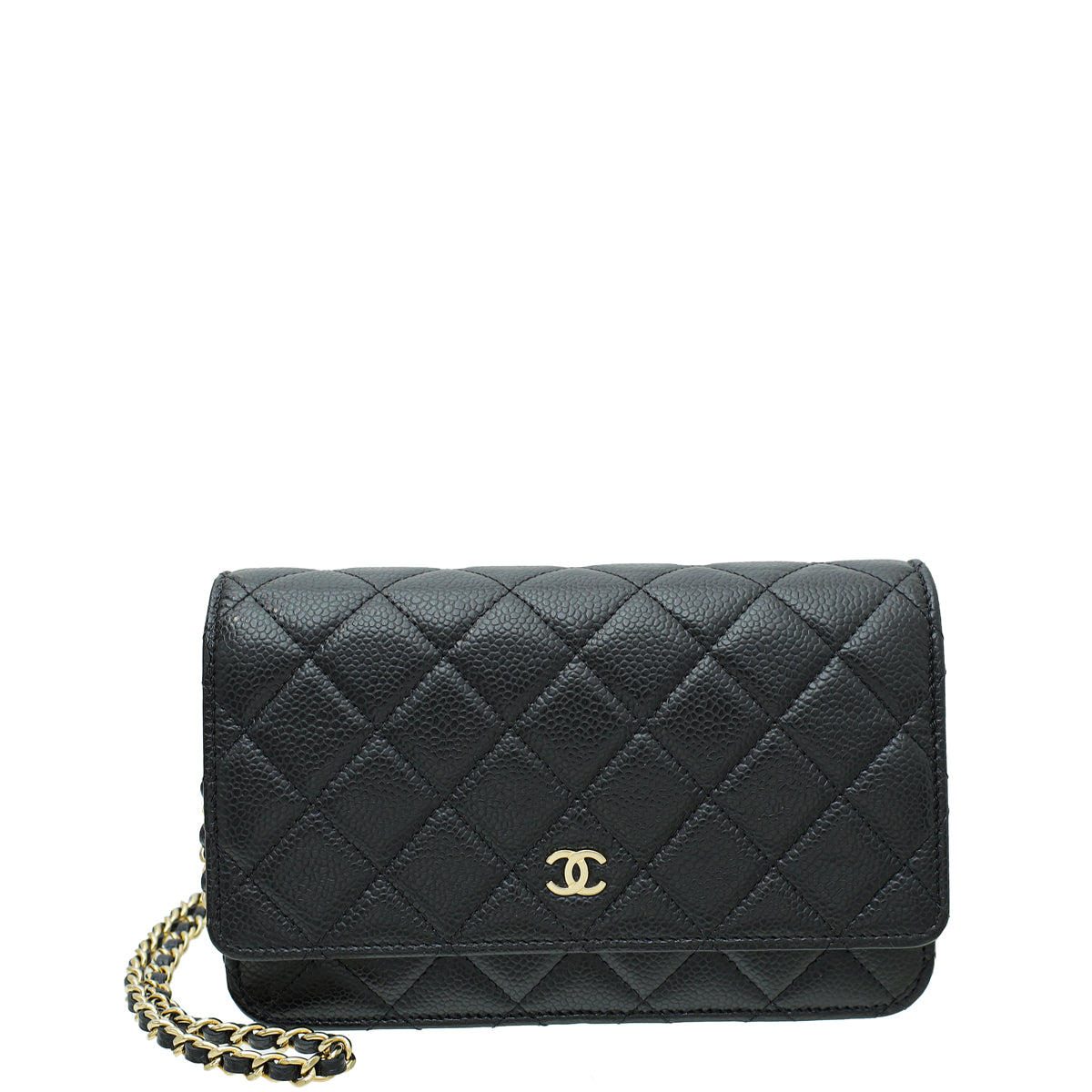 Chanel Black CC Classic Wallet On Chain-Chanel-THE CLOSET
