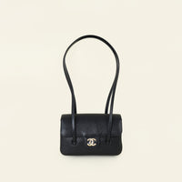 Chanel Black CC Mini Preppy Coco Clutch With Strap