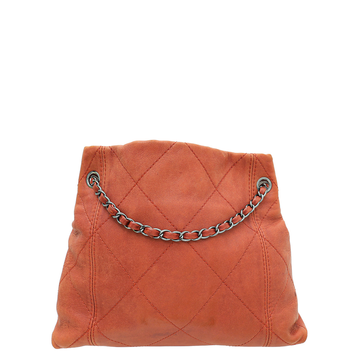 Chanel Rust Orange CC Soft Chain Tote Bag-Chanel-THE CLOSET
